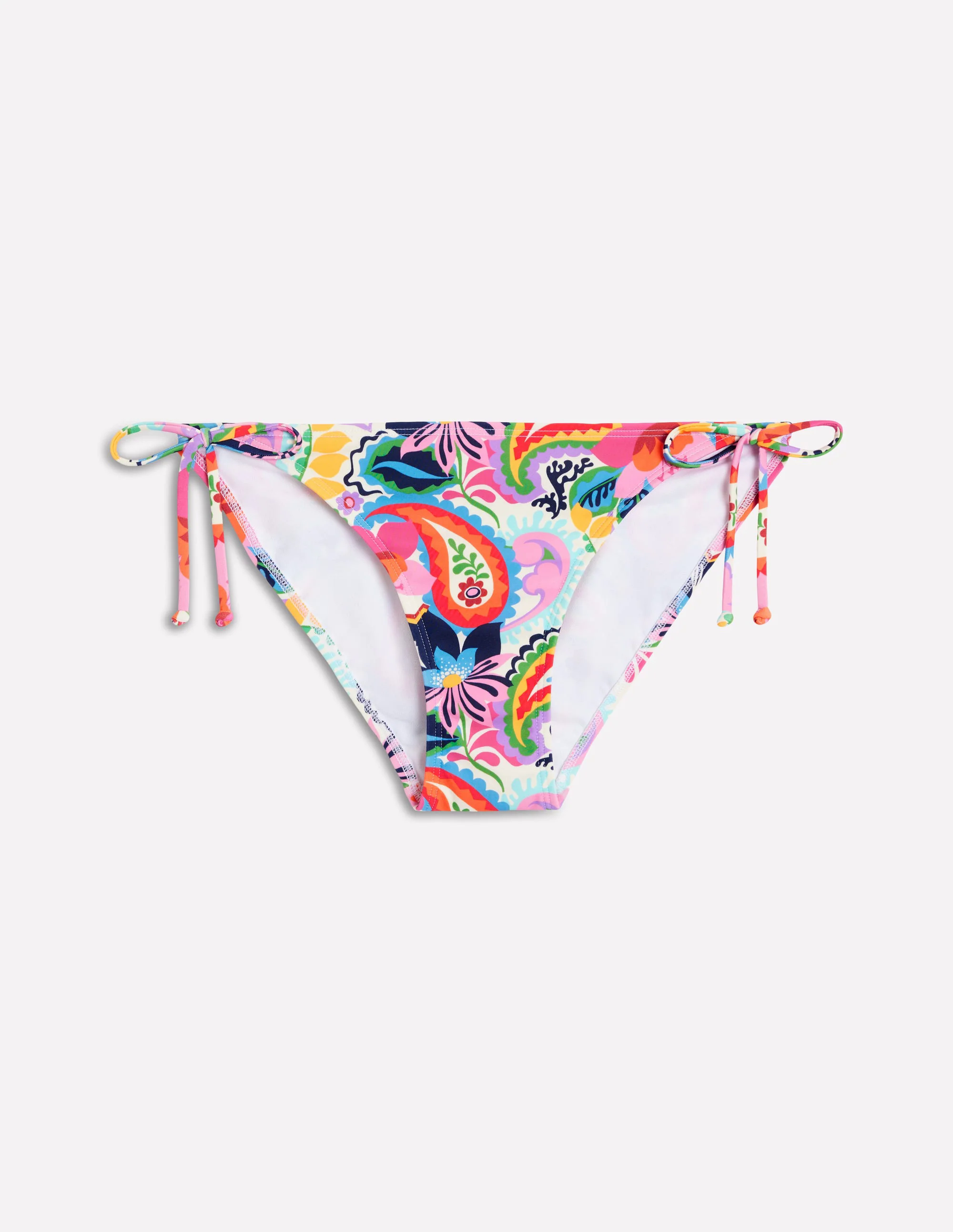 Symi String Bikini Bottoms-Ivory, Botanical Paisley Symi String Bikini Bottoms-Ivory, Botanical Paisley