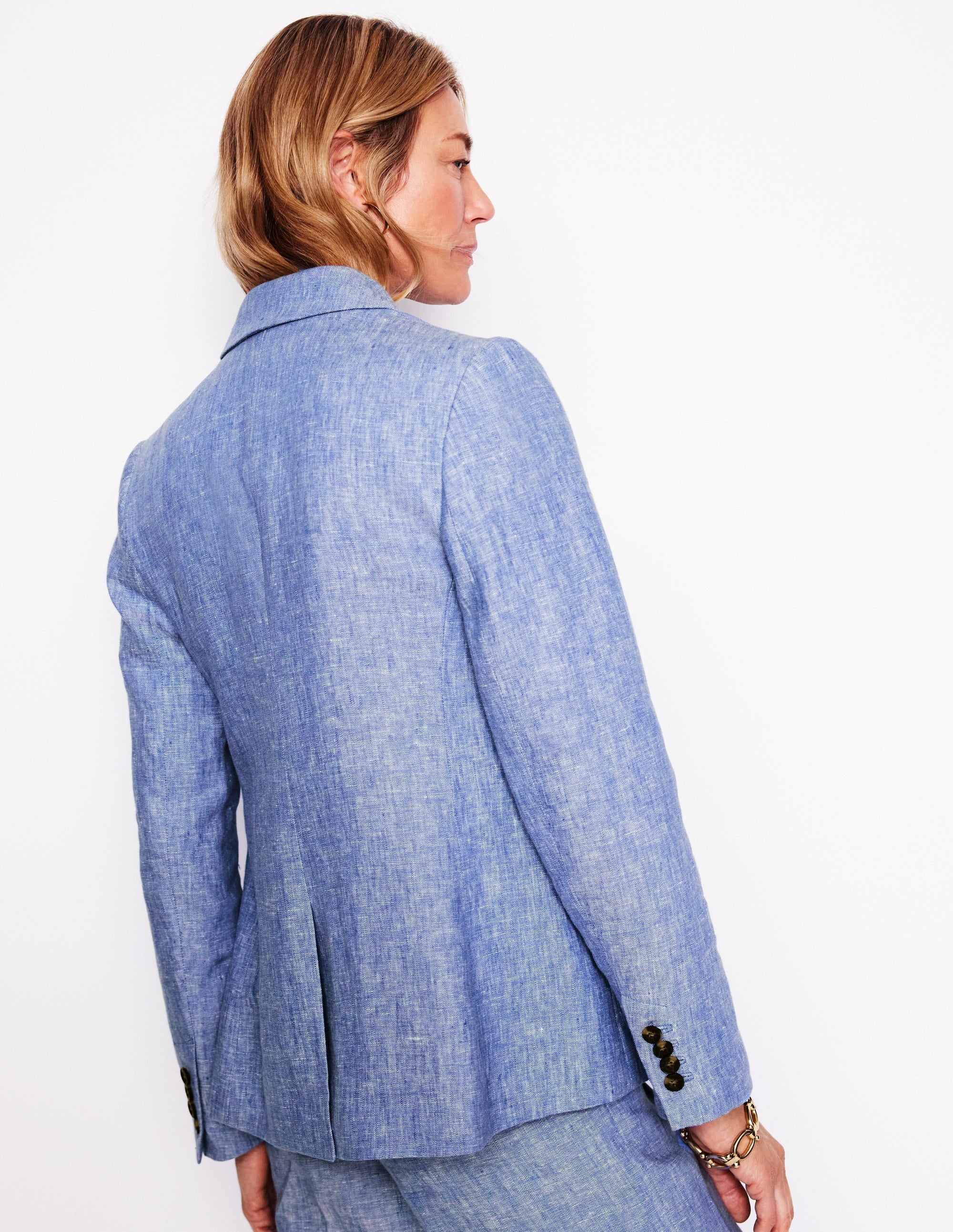 Stamford Linen Blazer-Chambray Stamford Linen Blazer-Chambray