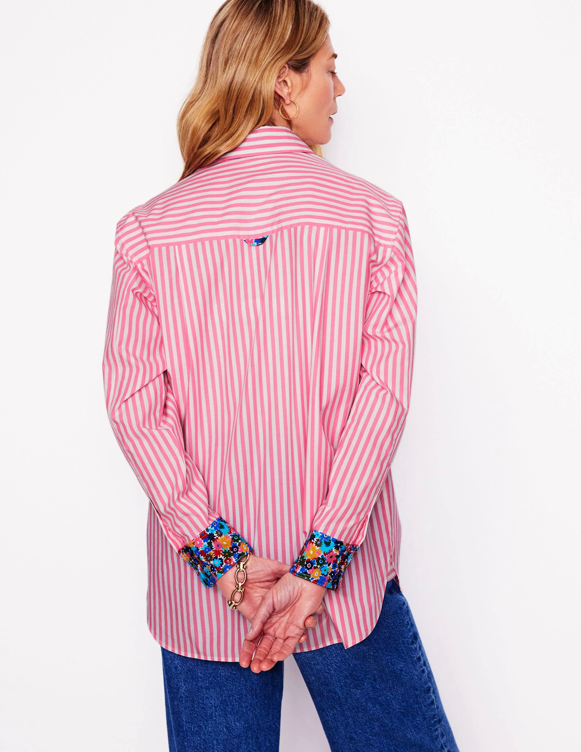  Relaxed Cotton Shirt-Multi, Paintbox Ditsy