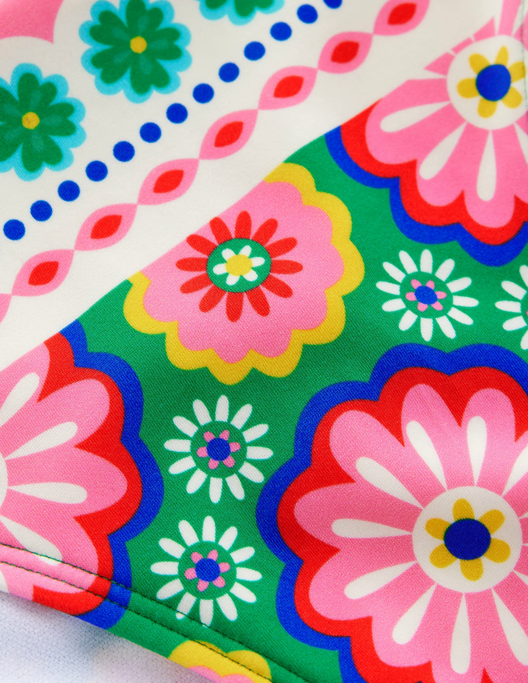 Bikini Bottoms-Multi, Flower Tile