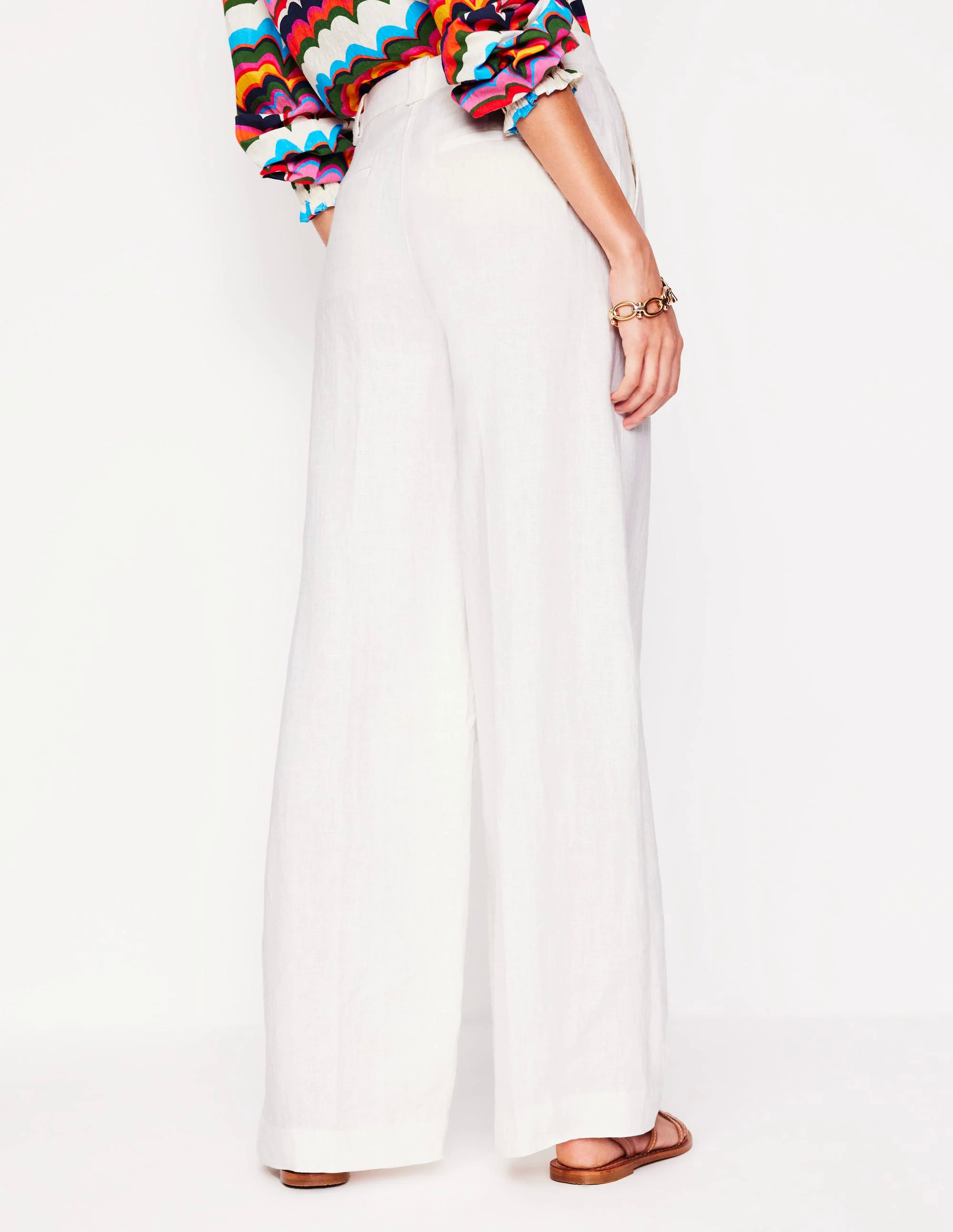 Westbourne Linen Pants-White Westbourne Linen Pants-White