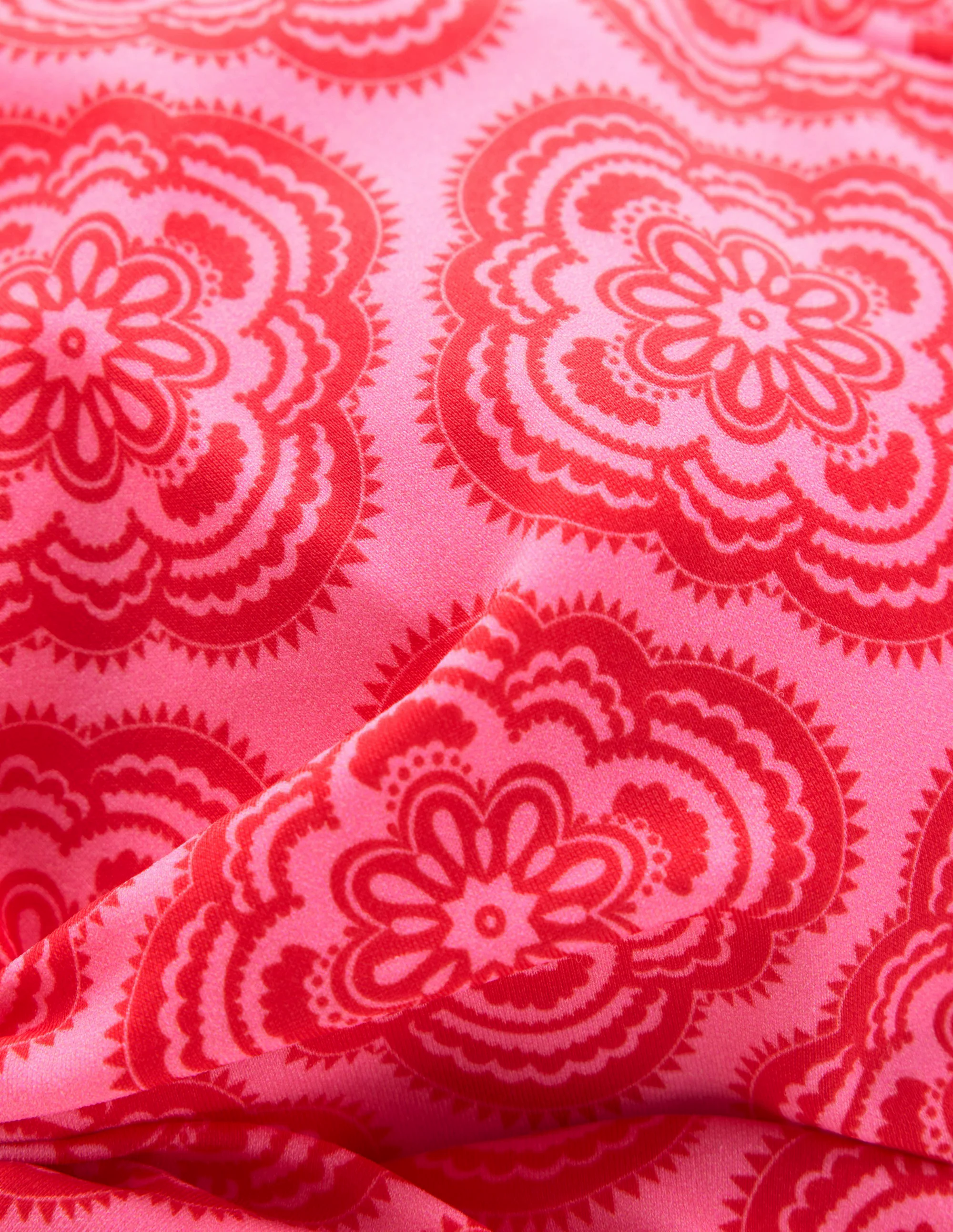 Tie Front Bikini Top-Pink Rose, Botanic Blush Tie Front Bikini Top-Pink Rose, Botanic Blush