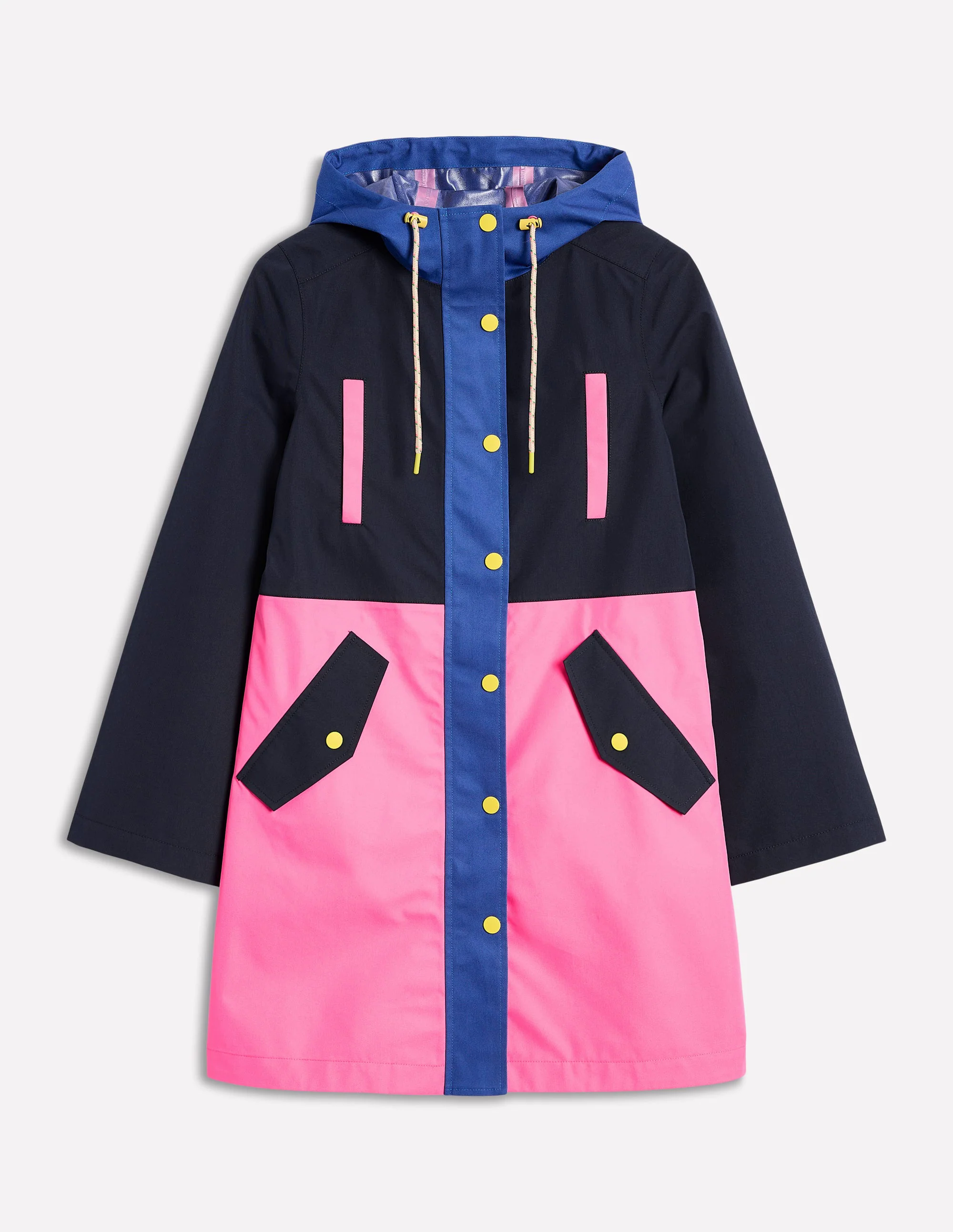 Wells Waterproof Hooded Coat-Colourblock Wells Waterproof Hooded Coat-Colourblock