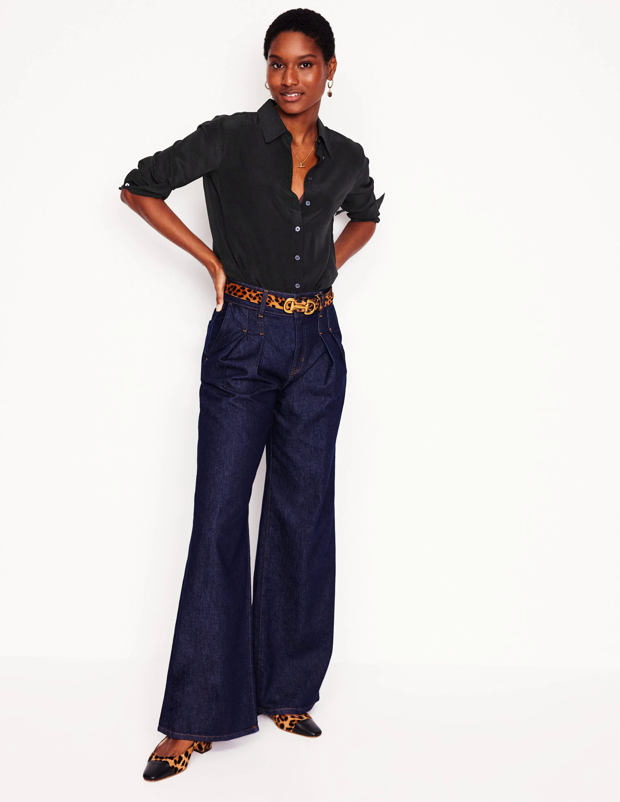 Silk Shirt-Black