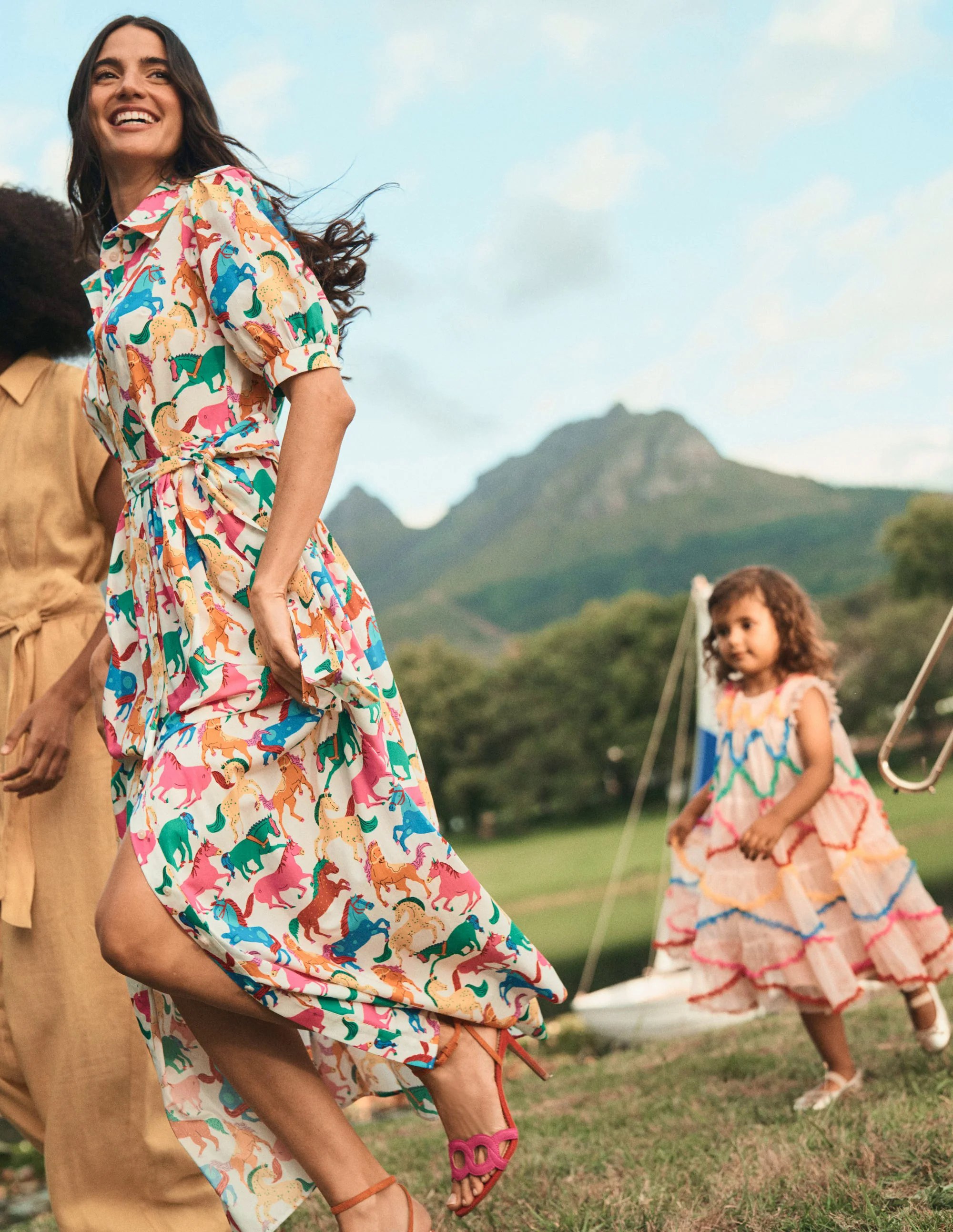 Maxi Shirt Dress-Multi, Pony Club