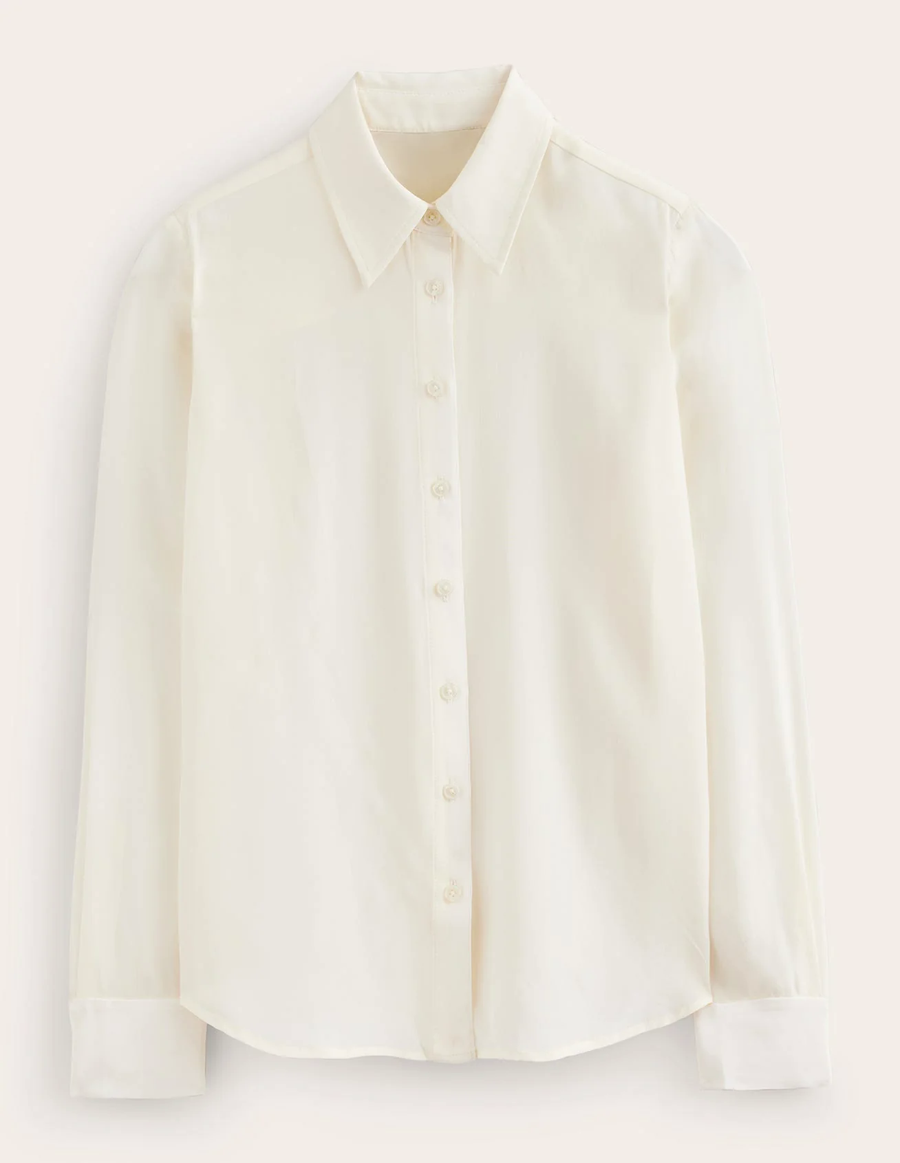 Silk Shirt-Ivory