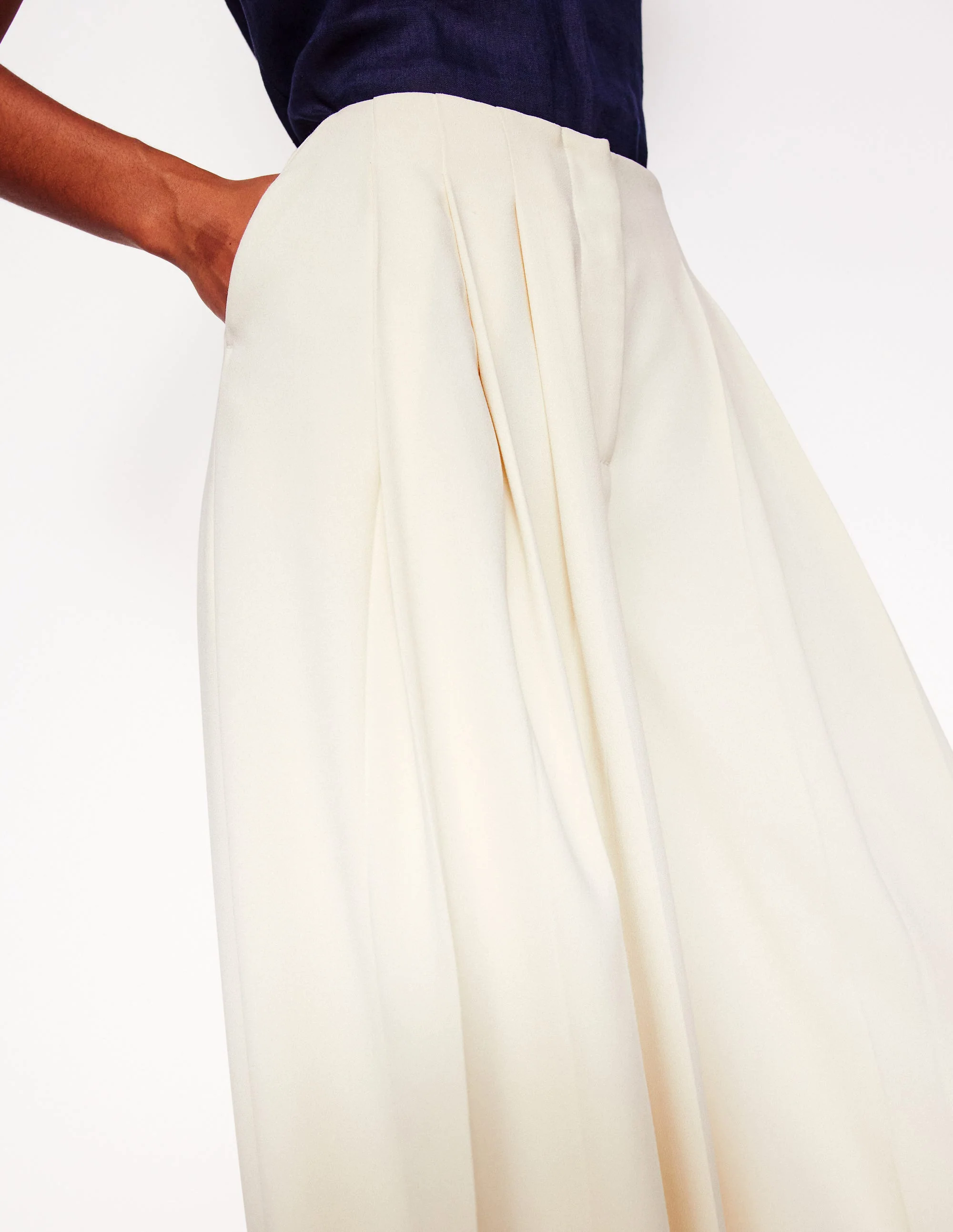  Wide Leg Pants-Ivory
