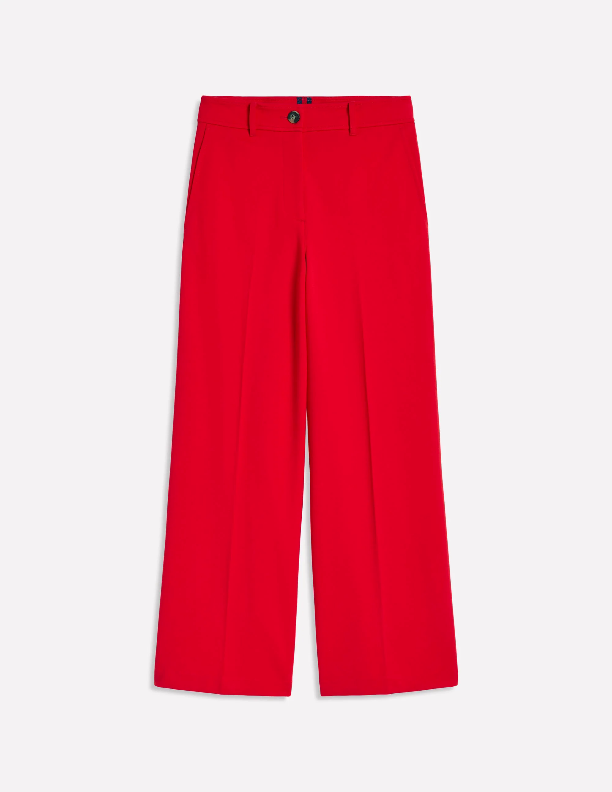 Cropped Ponte Pants-Hot Pepper Cropped Ponte Pants-Hot Pepper